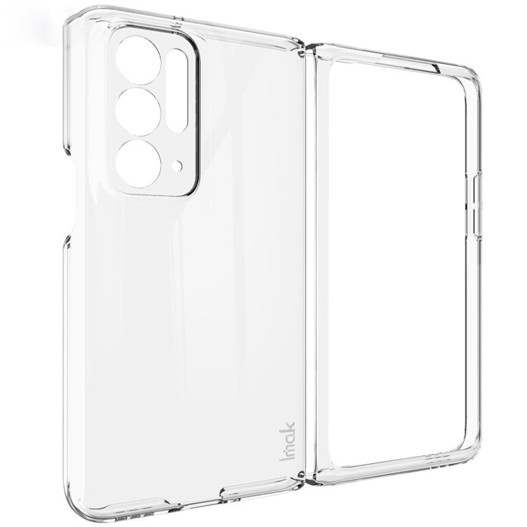 Clear protective phone case, open front and back view with camera openings