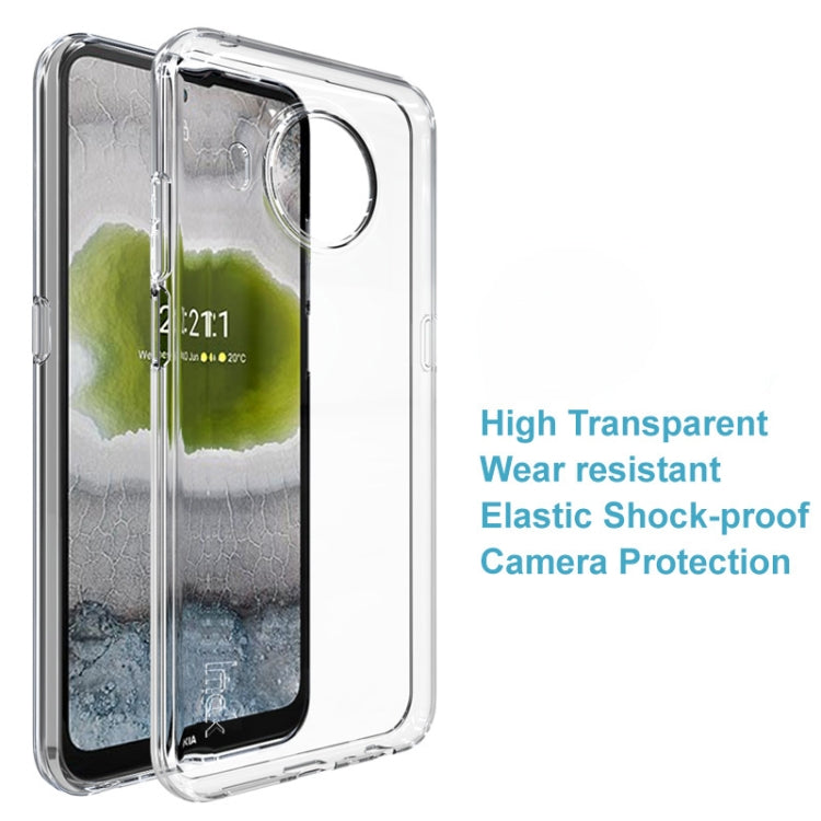 Clear TPU phone case with camera cutout and protective side coverage