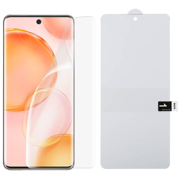 Full-screen hydrogel screen protector film for For Honor 50, clear cover with backing