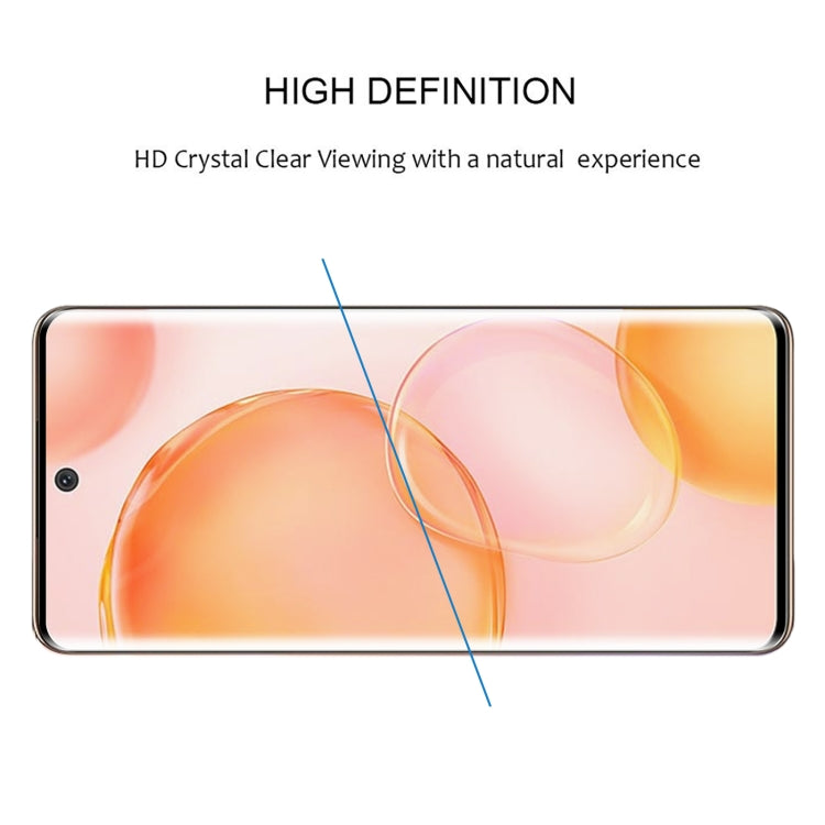 Clear high-definition tempered glass screen protector with 3D curved edge