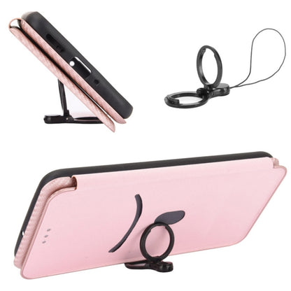 Pink magnetic flip phone case for Xiaomi 12 Pro with open stand and strap ring