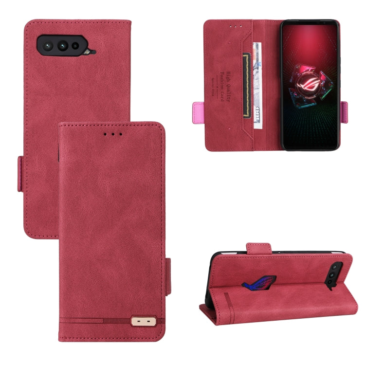 Magnetic clasp leather phone wallet case, rose pink with stitched fold flap