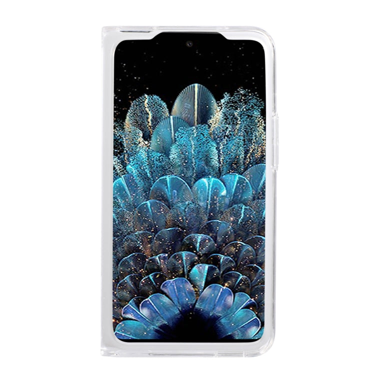 Transparent fold phone case for OPPO Find N, clear front with screen window
