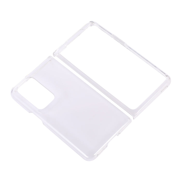 Transparent fold phone case for OPPO Find N, clear folding design with side cutout