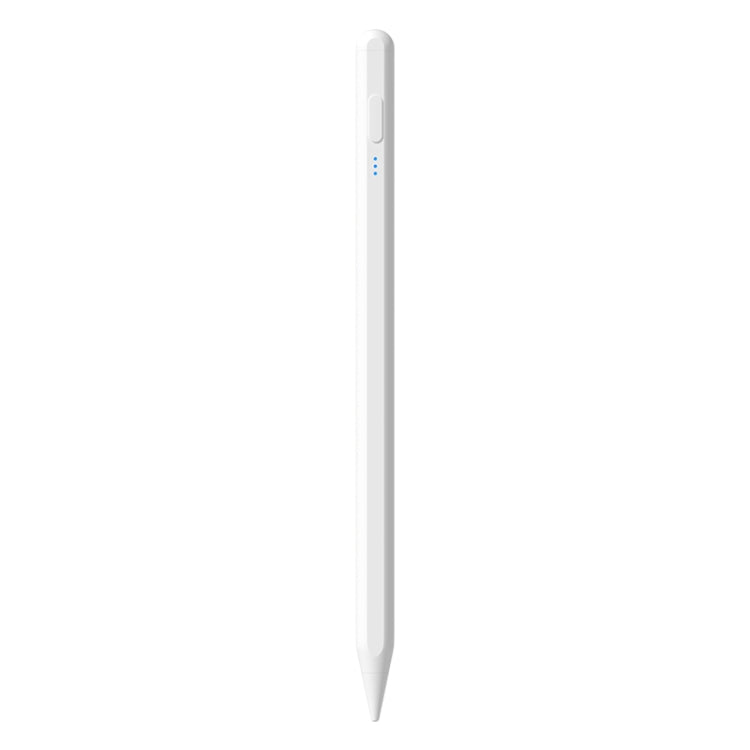 Universal active capacitive stylus pen with fine pointed tip, white body