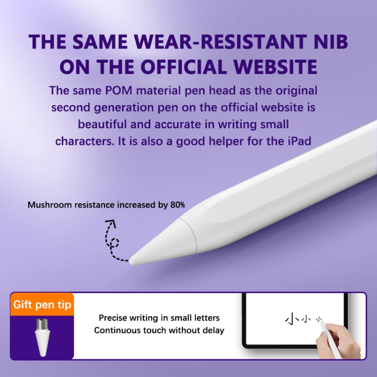 Universal active capacitive stylus pen, angled view with tip end