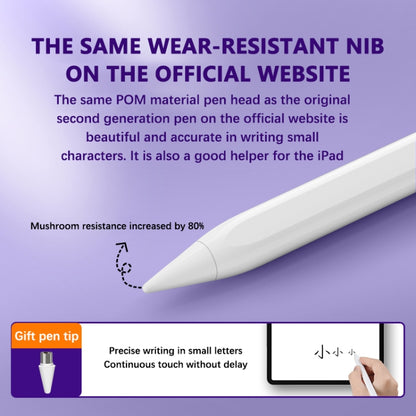 Universal active capacitive stylus pen, angled view with tip end