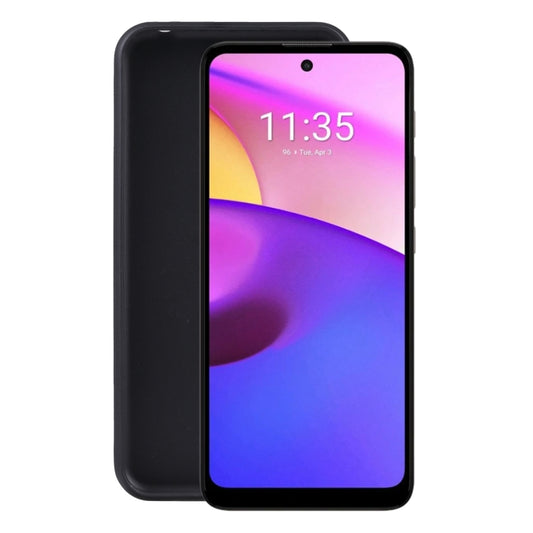 Black TPU phone case with cutouts for camera and ports