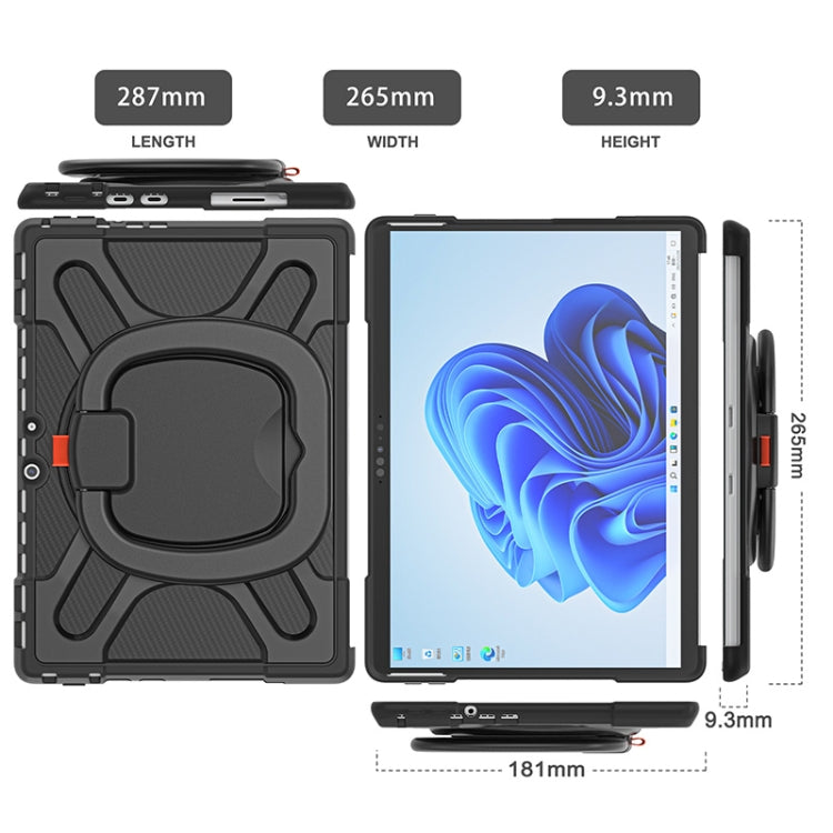 Tablet case with kickstand and side port cutouts