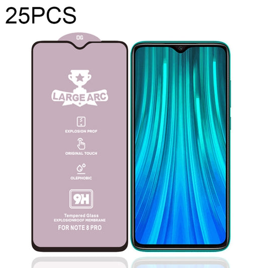 Set of tempered glass screen protectors, 9H large-arc curved screen film