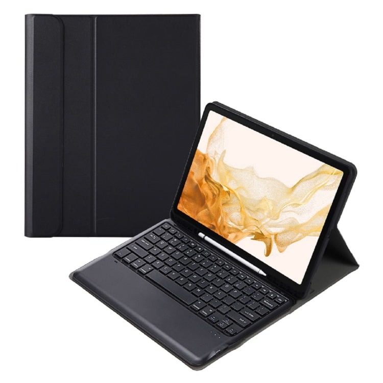Black split Bluetooth keyboard leather case with folding stand for tablet