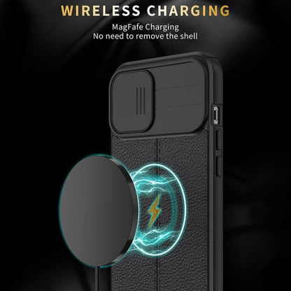Black TPU phone case with textured back, wireless charging support