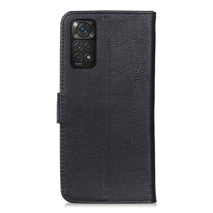 Black leather flip phone case with camera cutout and edge side cover