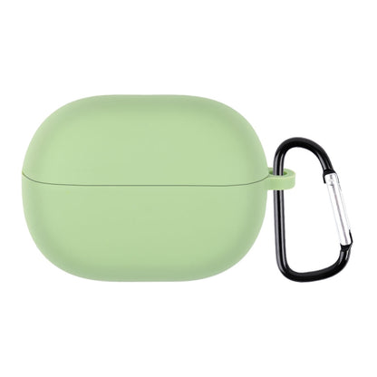 Mint green silicone earphone case with hook, rounded shell for Redmi Buds 3 Lite