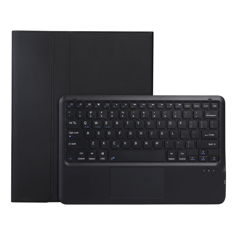 Detachable Bluetooth keyboard tablet case, keyboard side and trackpad area visible