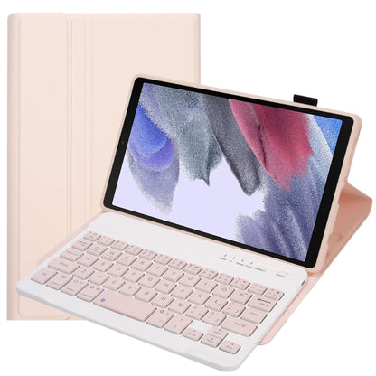 Pink detachable Bluetooth keyboard case with folio stand for Galaxy Tab A7 Lite 8.7