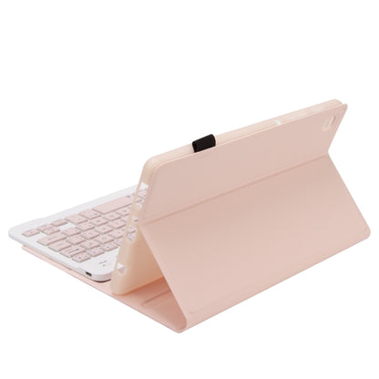 Pink folio keyboard case with kickstand and detachable Bluetooth keyboard for tablet