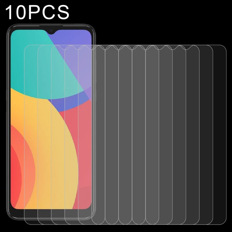 10-pack 2.5D tempered glass screen protector films for smartphone, clear