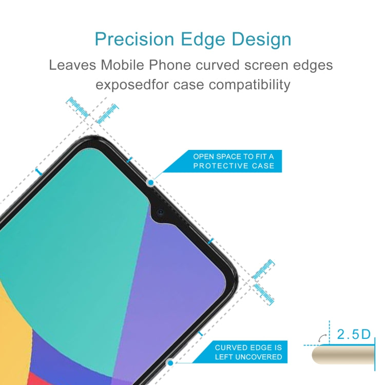 2.5D curved-edge tempered glass screen protector film, leaves case space