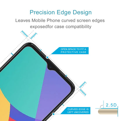2.5D curved-edge tempered glass screen protector film, leaves case space
