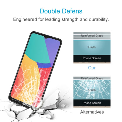 Tempered glass screen protector film with reinforced glass impact protection