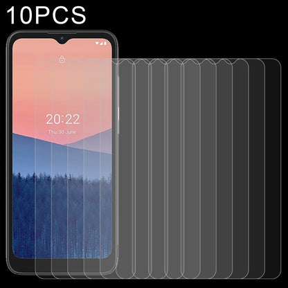 10-pack tempered glass screen protector films for curved phone screens, clear