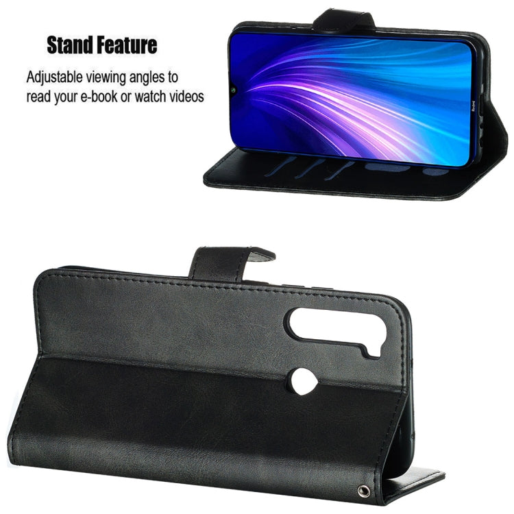 Black PU leather flip case with kickstand viewing angles and phone holder