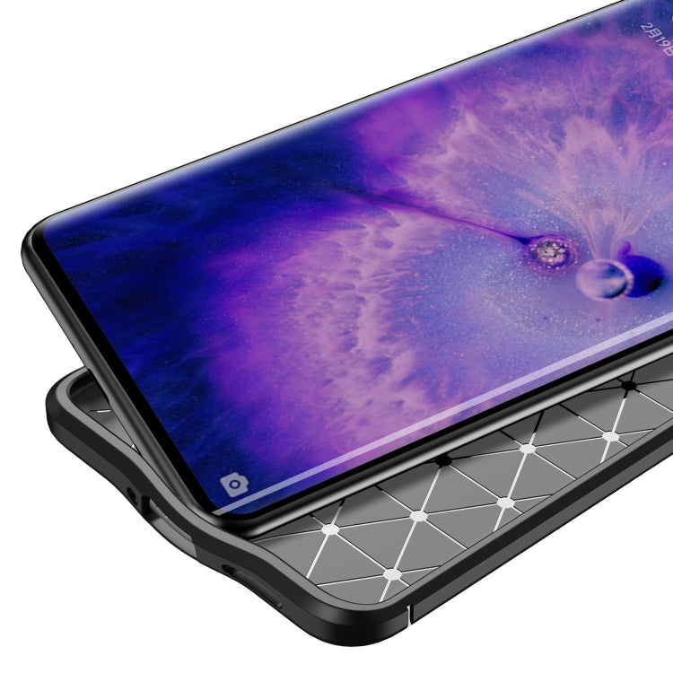 Black shockproof TPU phone case with raised front lip over the screen