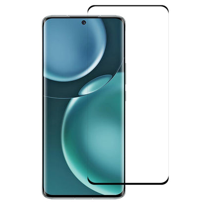 Clear 3D curved edge tempered glass screen protector film with black border for phone