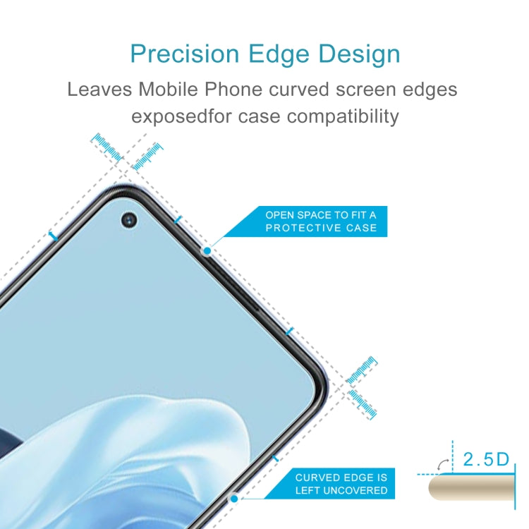 Curved tempered glass screen protector film for case-compatible phone edges