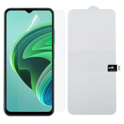 Full-coverage hydrogel screen protector film for smartphone, clear anti-scratch sheet