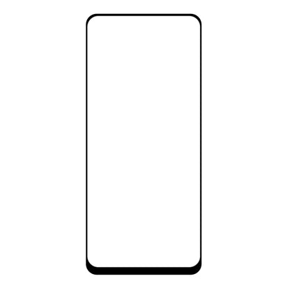 Tempered glass screen protector sheet, full-size clear panel with black border