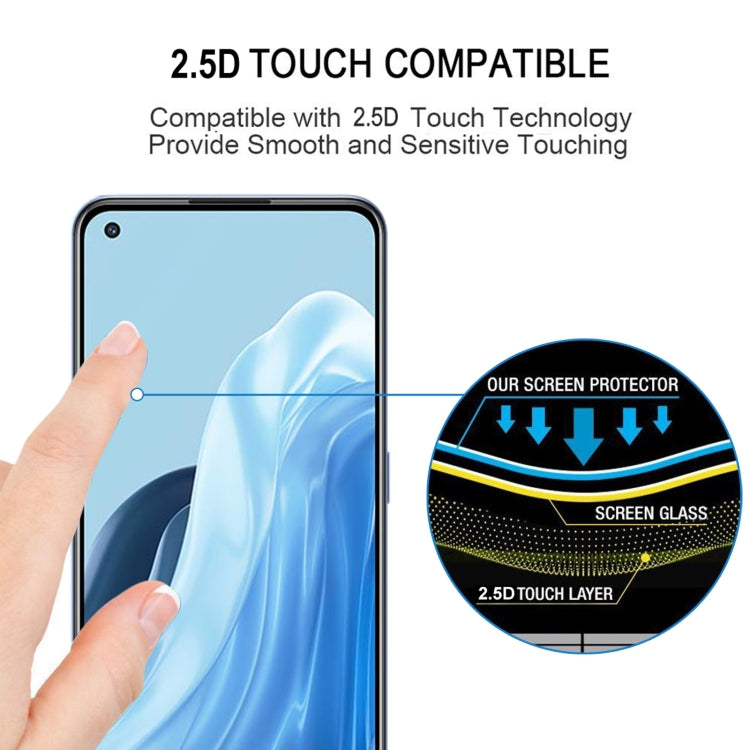 2.5D touch-compatible tempered glass screen protector on smartphone