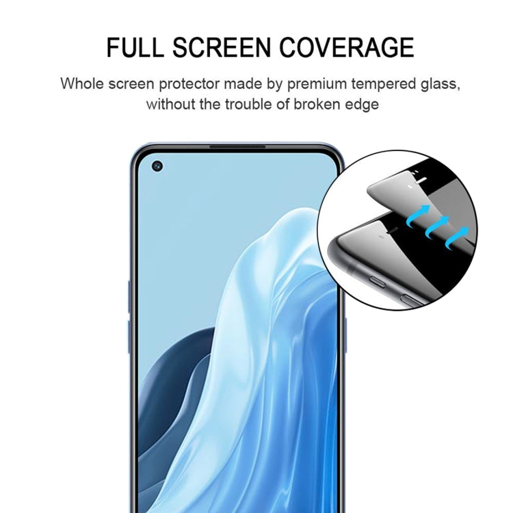 Full-coverage tempered glass screen protector with rounded edges