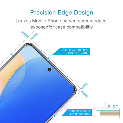 Tempered glass screen film with precision edge design for curved screens
