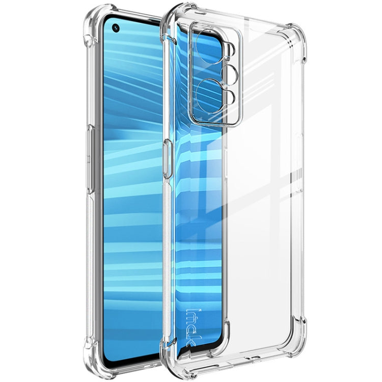 Clear TPU shockproof phone case with screen protector, raised edges and camera cutout