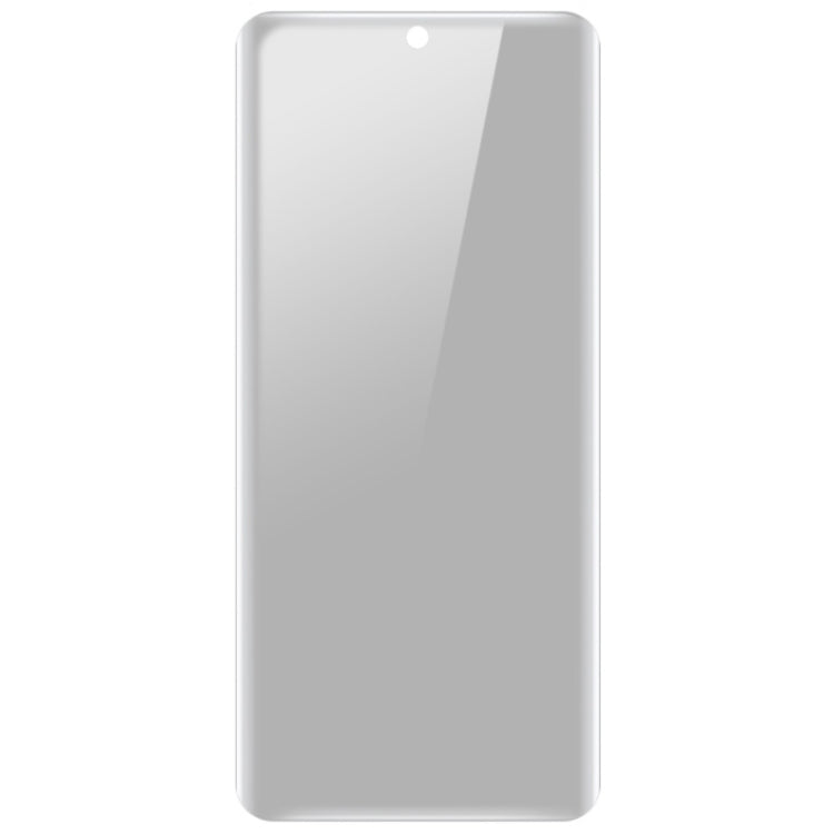 Clear curved privacy screen protector film sheet, full-screen coverage