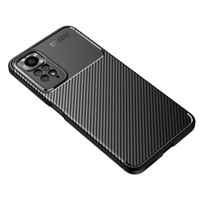Black carbon-fiber textured phone case with precise side and camera openings