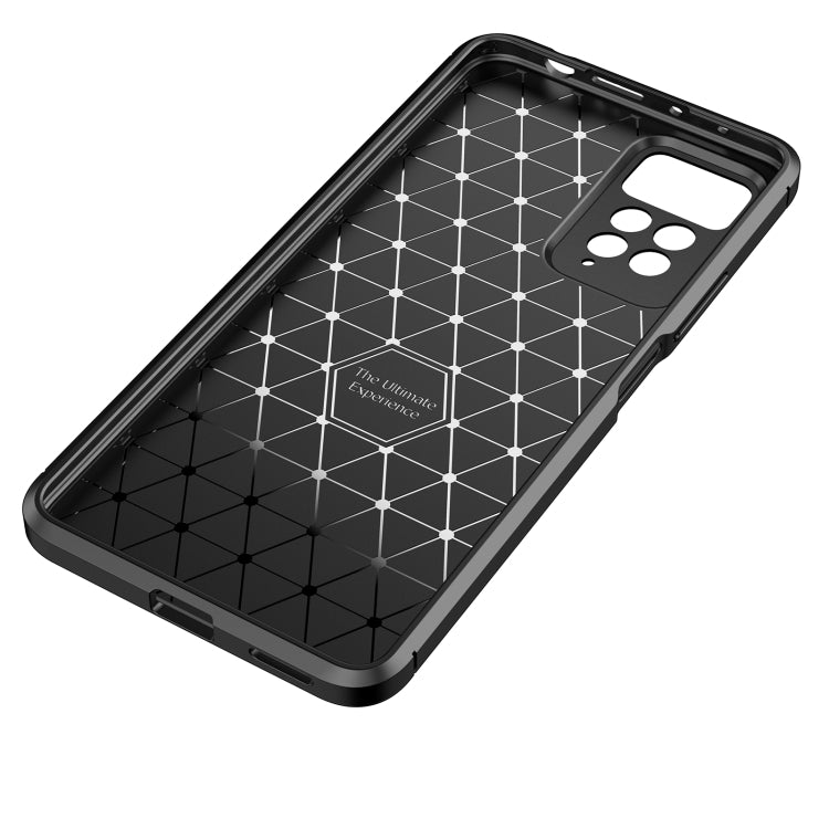 Black textured TPU phone case interior with molded shockproof frame and camera opening