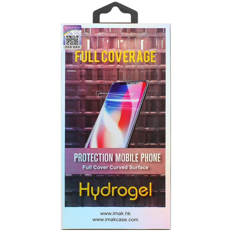 Hydrogel full-coverage curved screen protector package for a mobile phone