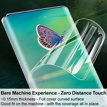 Curved hydrogel screen protector film applied to a smartphone display