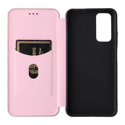 Pink magnetic flip phone case with inner card slot and matching black back