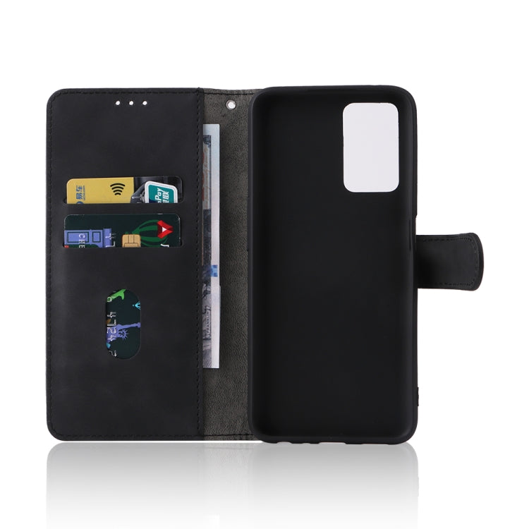 Black leather folio phone case with card slots, magnetic buckle, and protective phone cover