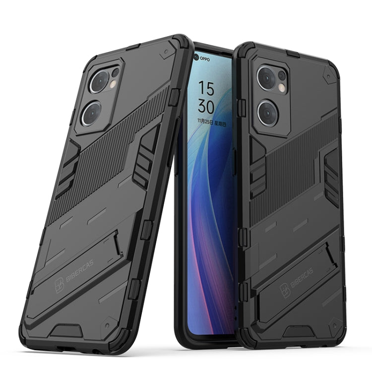 Black rugged phone case with TPU shockproof design and raised camera protection