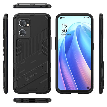 Black rugged phone case with side button access and raised camera protection