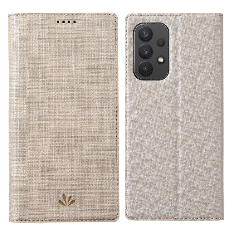 Beige textured shockproof magnetic phone case with folio cover and camera opening.