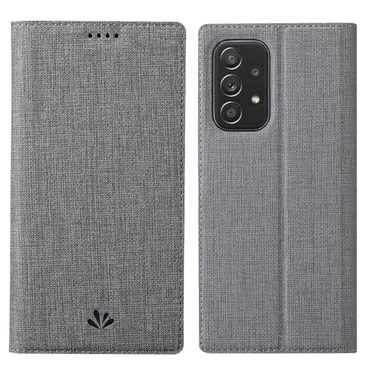 Grey textured shockproof magnetic phone case with folio cover and camera cutout.
