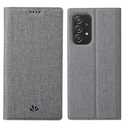 Grey textured shockproof magnetic phone case, folio front cover and rear camera opening.