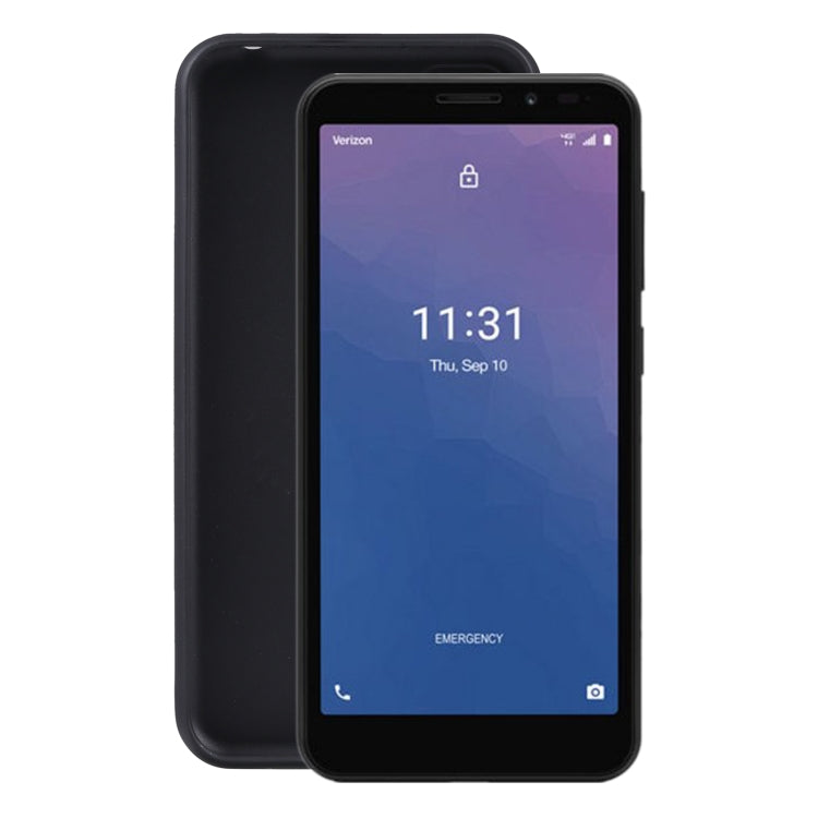 Black TPU phone case for Orbic Maui RC545L, slim fit with open ports