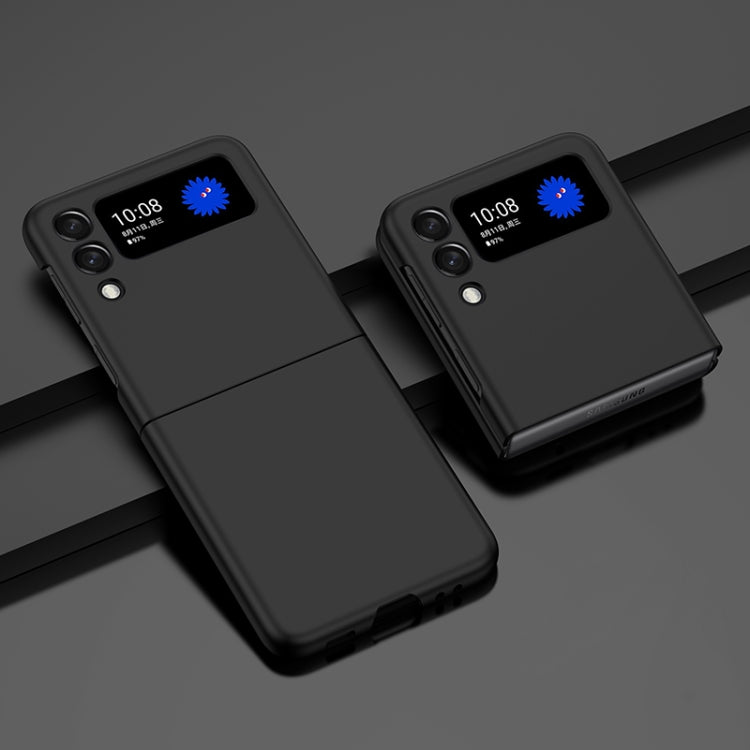 Black oil-sprayed PC phone case with camera cutout and port cutouts
